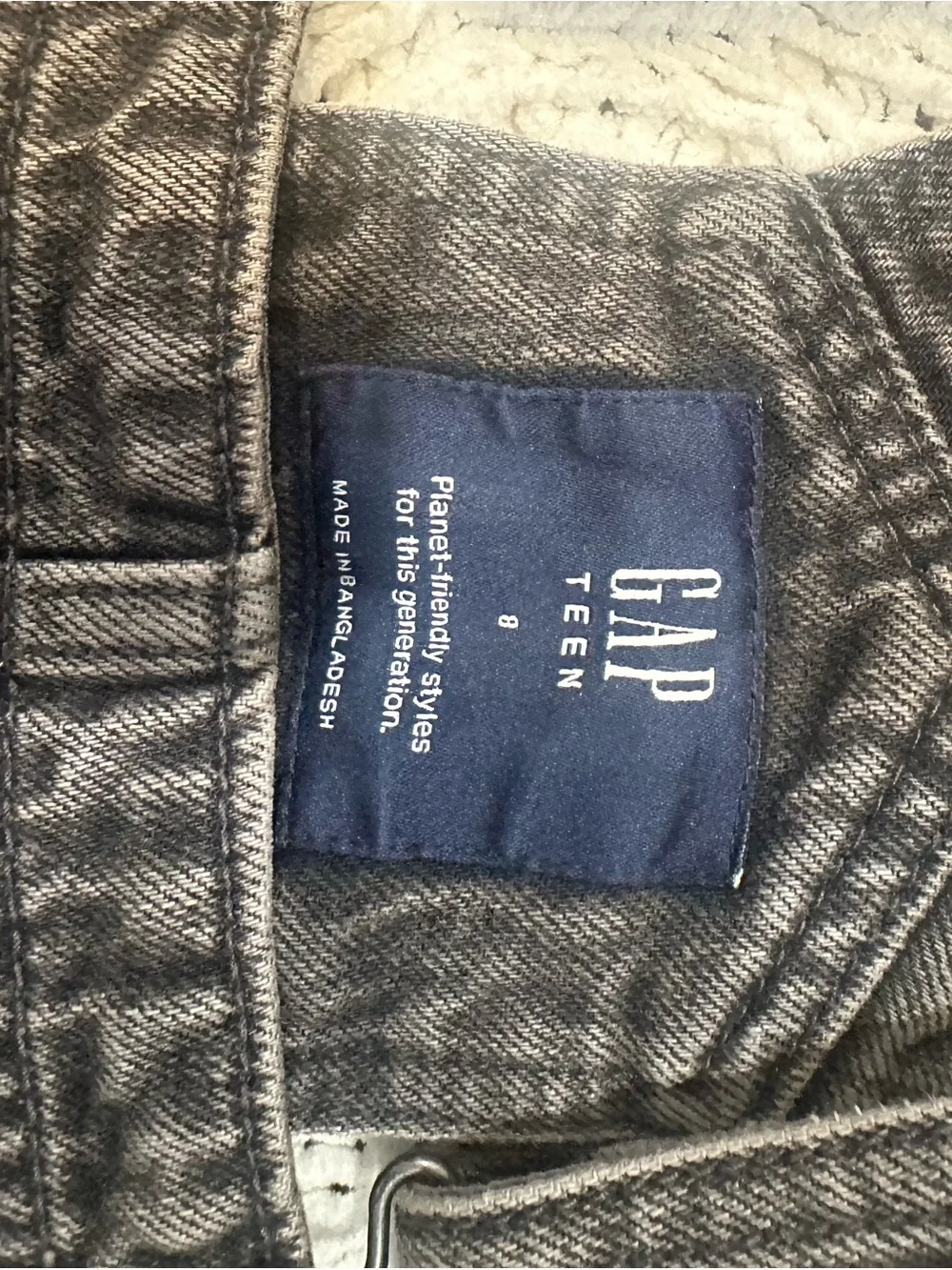gap teen washed black denim overalls